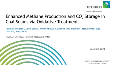 Thumbnail for Enhanced methane production and CO2 storage in coal seams via oxidative treatment