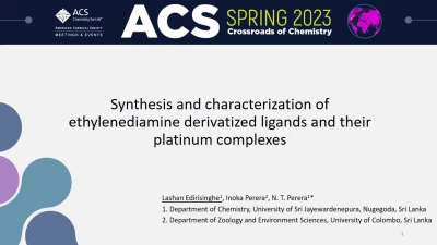 Thumbnail for Synthesis and characterization of ethylenediamine derivatized ligands and their platinum complexes