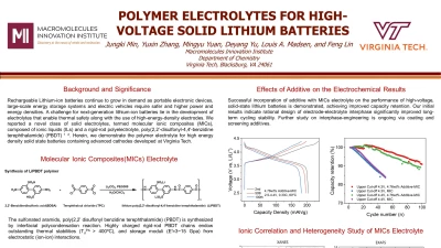 Thumbnail for Polymer electrolytes for high-voltage solid lithium batteries | Poster Board #2326