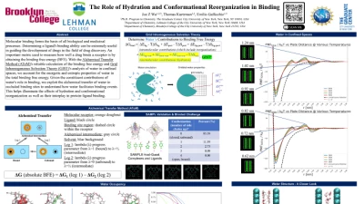 Thumbnail for Role of hydration and conformational reorganization in binding | Poster Board #833