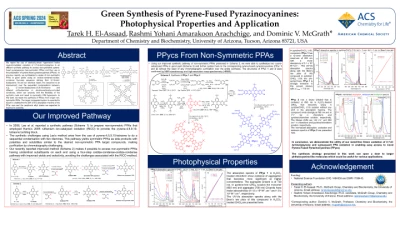 Thumbnail for Green synthesis of pyrene-fused Pyrazinocyanines: Photophysical properties and application