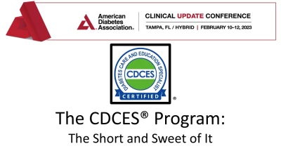 Thumbnail for Certified Diabetes Care and Education Specialist Certification Program Overview