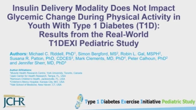 Thumbnail for Managing Exercise in Type 1 Diabetes