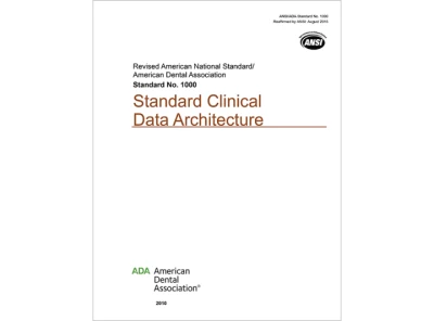 Thumbnail for ANSI/ADA Standard No. 1000 for Standard Clinical Data Architecture