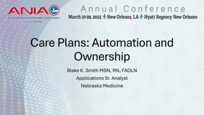 Thumbnail for Care Planning in the 21st Century: Finding a Meaningful and Actionable Workflow for Optimal Compliance