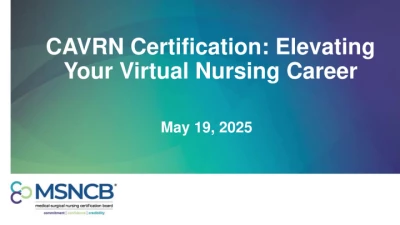 Thumbnail for CAVRN Certification: Elevating Your Virtual Nursing Career