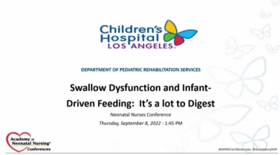 Thumbnail for Swallow Dysfunction and Infant-Driven Feeding: It’s a lot to Digest