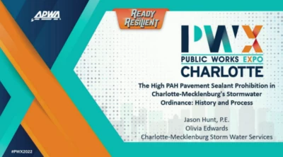 Thumbnail for The High PAH Pavement Sealant Prohibition in Charlotte-Mecklenburg's Stormwater Ordinance: History and Process