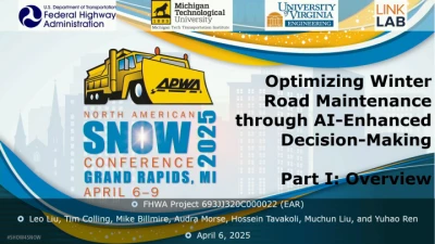 Thumbnail for Use of AI and Data for Autonomous Winter Maintenance Decision Support