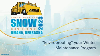 Thumbnail for “Enviroproofing” Your Winter Maintenance Program