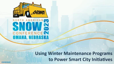Thumbnail for Using Winter Maintenance Programs to Power Smart City Initiatives