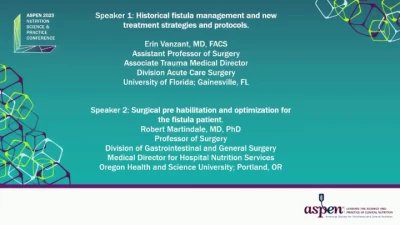 Thumbnail for Contemporary, Protocol-Based Enterocutaneous Fistula Management Can Improve Clinical Outcomes (TH22)