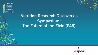 Thumbnail for Nutrition Research Discoveries Symposium: The Future of the Field (F45)
