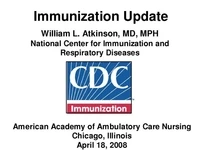 Thumbnail for Immunization Updates 2008