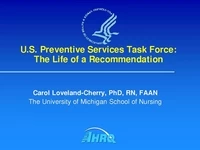 Thumbnail for U.S. Preventive Services Task Force: The Life of a Recommendation