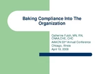 Thumbnail for Baking Compliance Into the Organization