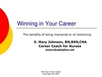 Thumbnail for Winning in Your Career: The Benefits of Mentoring or Being Mentored