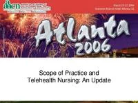 Thumbnail for Scope of Practice and Telehealth Nursing:  An Update