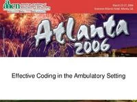 Thumbnail for Effective Coding in the Ambulatory Setting