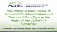 Thumbnail for RNs Improve Access to Care and Increase Revenue for New Patient Visits When It's Most Needed