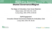 Thumbnail for Shared Governance/Magnet Rapid-Fire Sessions