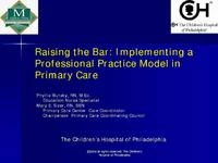 Thumbnail for Implementing a Professional Practice Model in Primary Care