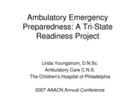 Thumbnail for In-Brief Sessions Ambulatory Emergency Preparedness: A Tri-State Code Readiness Project