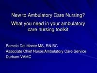 Thumbnail for New to Ambulatory? What You Need in Your Ambulatory Care Toolkit