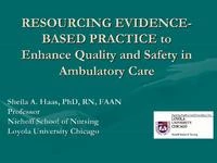 Thumbnail for Resourcing Evidence-Based Practice to Enhance Quality and Safety in Ambulatory Care