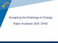 Thumbnail for Accepting the Challenge of Change