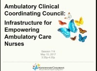 Thumbnail for Ambulatory Clinical Coordinating Council: Infrastructure for Empowering Ambulatory Care Nurses