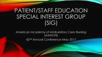 Thumbnail for Patient/Staff Education SIG