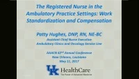 Thumbnail for Special In-Brief Sessions: The Registered Nurse in the Ambulatory Practice Settings; Novel Staffing Solutions Across a Diverse System