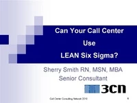 Thumbnail for Can Your Call Center use LEAN Six Sigma?