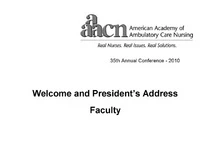Thumbnail for Welcome and President's Address