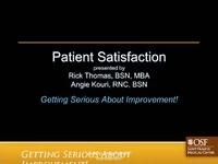 Thumbnail for Patient Satisfaction - Getting Serious About Improvement