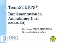 Thumbnail for Team STEPPS Implementation in Ambulatory