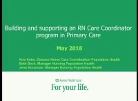 Thumbnail for Building and Supporting an RN Care Coordinator Program in Primary Care