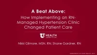 Thumbnail for A Beat Above: How Implementing an RN-Managed Hypertension Clinic Changed Patient Care