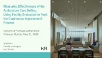 Thumbnail for Measuring Effectiveness of the Ambulatory Care Setting: Using Facility Evaluation to Feed the Continuous Improvement Process