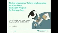 Thumbnail for Clinical Informatics' Role in Implementing an After-Hours Telehealth Program for Primary Care