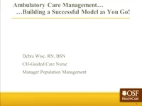 Thumbnail for In-Brief Sessions: Ambulatory Care Management; Workflow Consultant - Your New BFF