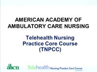 Thumbnail for Telehealth Nursing Practice Core Course (TNPCC)