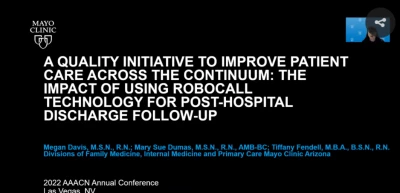 Thumbnail for A Quality Initiative to Improve Patient Care Across the Continuum: The Impact of Utilizing Robocall Technology Post-Hospital Discharge Follow-Up