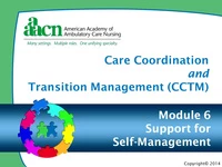 Thumbnail for Module 6: Care Coordination and Transition Management: Support for Self-Management