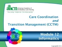 Thumbnail for Module 12: Care Coordination and Transition Management: Informatics Nursing Practice