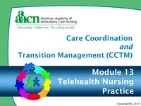 Thumbnail for Module 13: Care Coordination and Transition Management: Telehealth Nursing Practice
