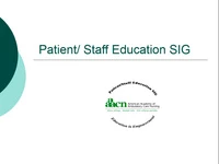 Thumbnail for Patient/Staff Education SIG