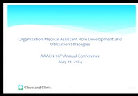 Thumbnail for Organization Medical Assistant Role Development and Utilization Strategies