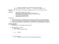 Thumbnail for The Role of Competency Assessment in the Ambulatory Care Setting